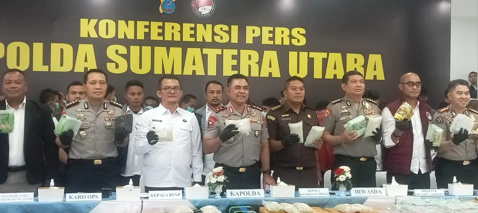 6 Oknum Polri Terlibat Narkoba Jalani Pemeriksaan Di Polda Sumut