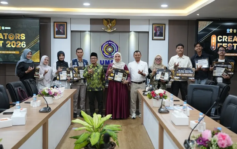 UMSU Creators Fest 2026, Rektor Beri Penghargaan Pemenang Konten Berdampak
