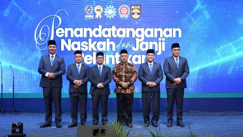 Empat Wakil Rektor UMSU Dilantik, Ketua PP Muhammadiyah: Jadikan Kampus Se Unggul-unggulnya