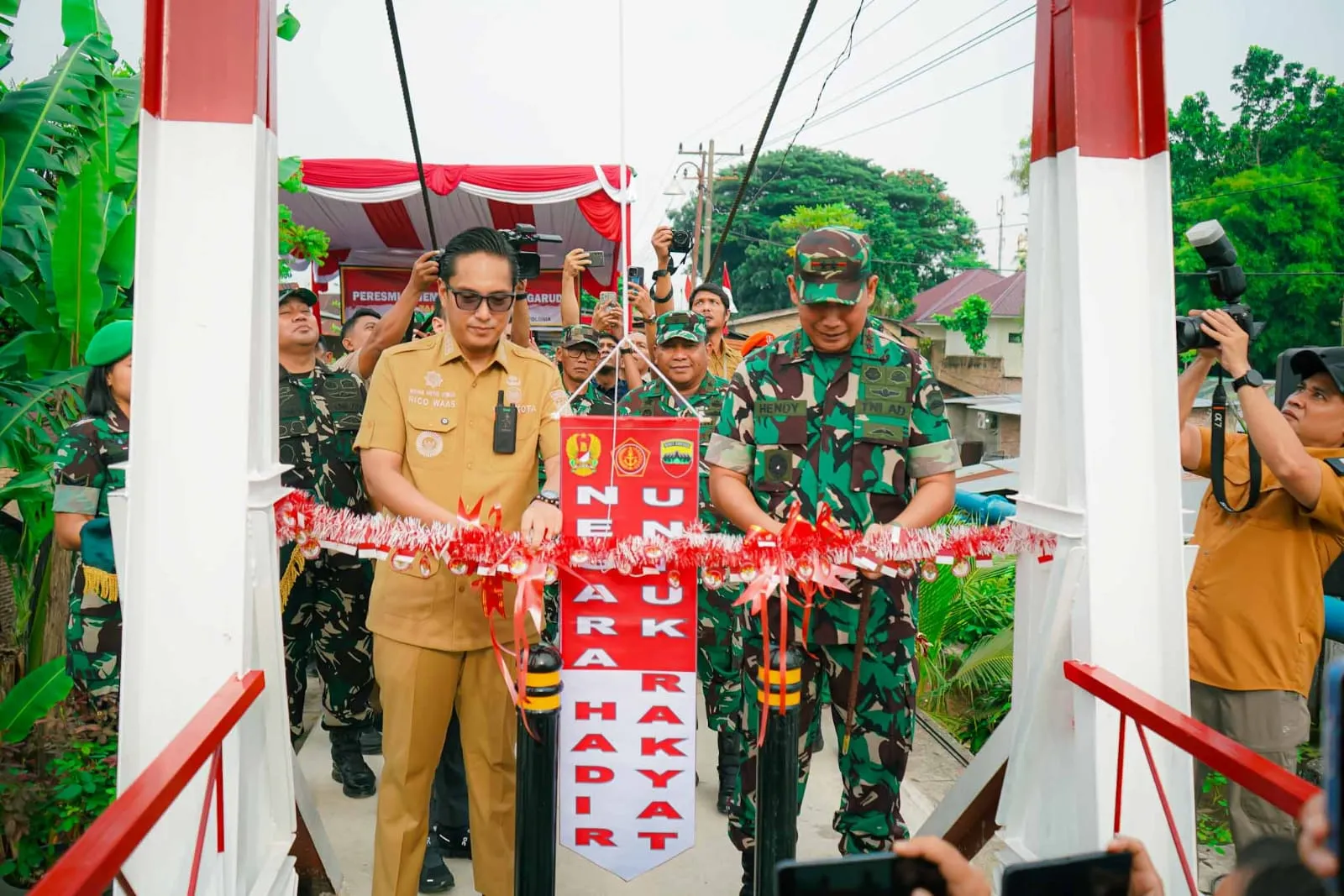Pangdam I/BB dan Wali Kota Medan Resmikan Jembatan Perintis Garuda, Hubungkan Kembali Medan Polonia-Johor-Maimun