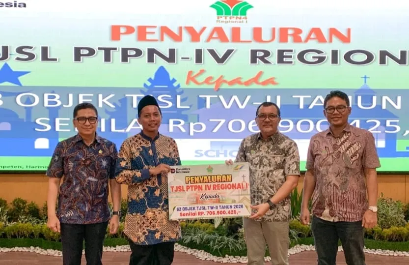 PTPN IV Regional I Salurkan Bantuan TJSL Rp 706 Juta untuk Pembangunan Sosial Berkelanjutan