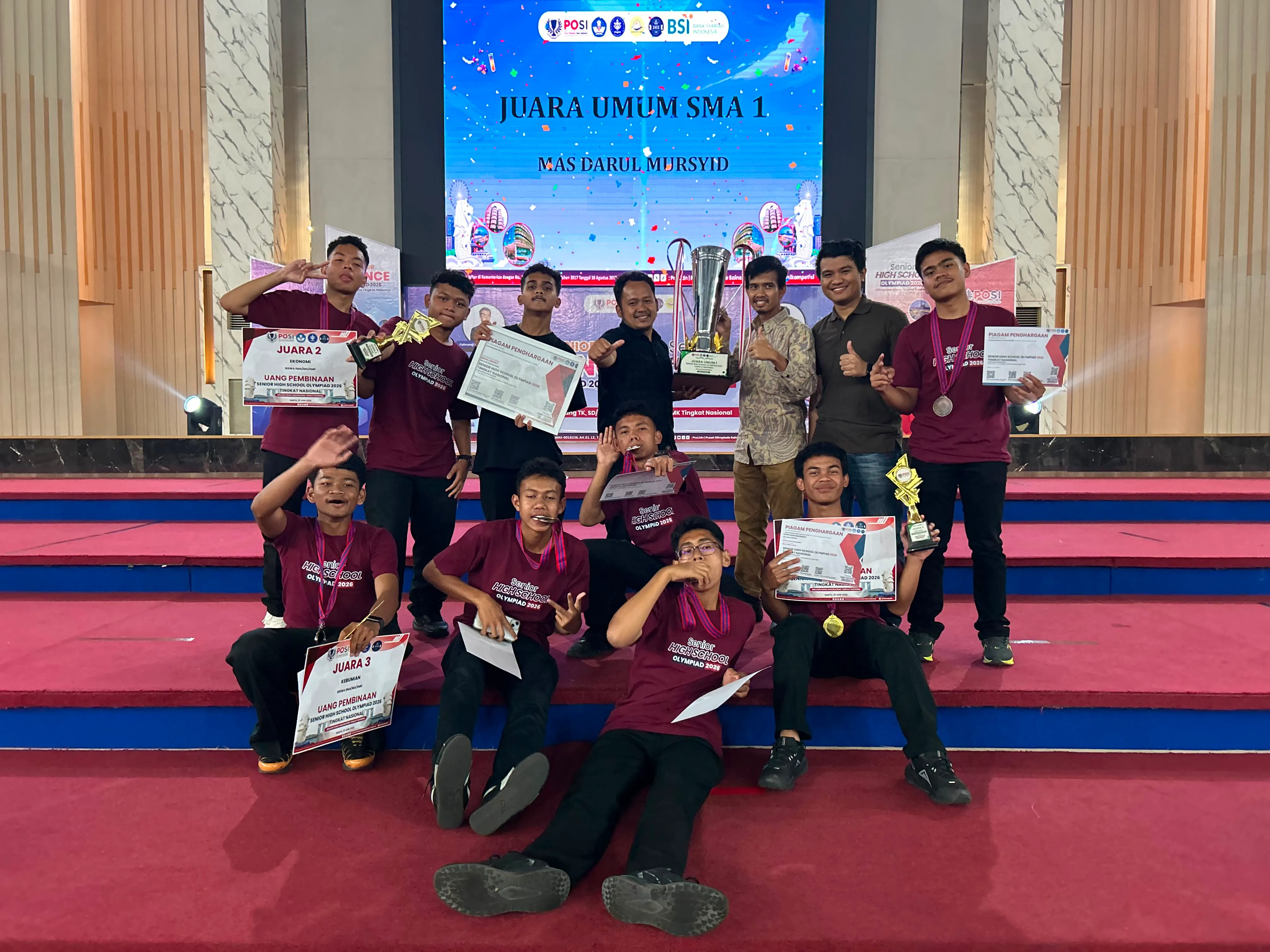 Langkah Pasti Mengukir Prestasi, Santri Darul Mursyid Raih Juara Umum 1 Olimpiade SHSO Tingkat Nasional 2026