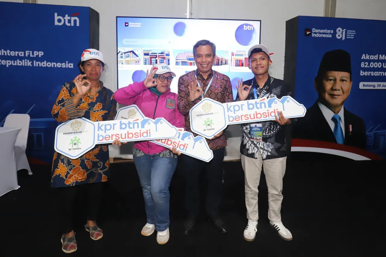 Disaksikan Presiden Prabowo Sebanyak 39.043 Debitur BTN Ikuti Akad Secara Langsung dan Daring