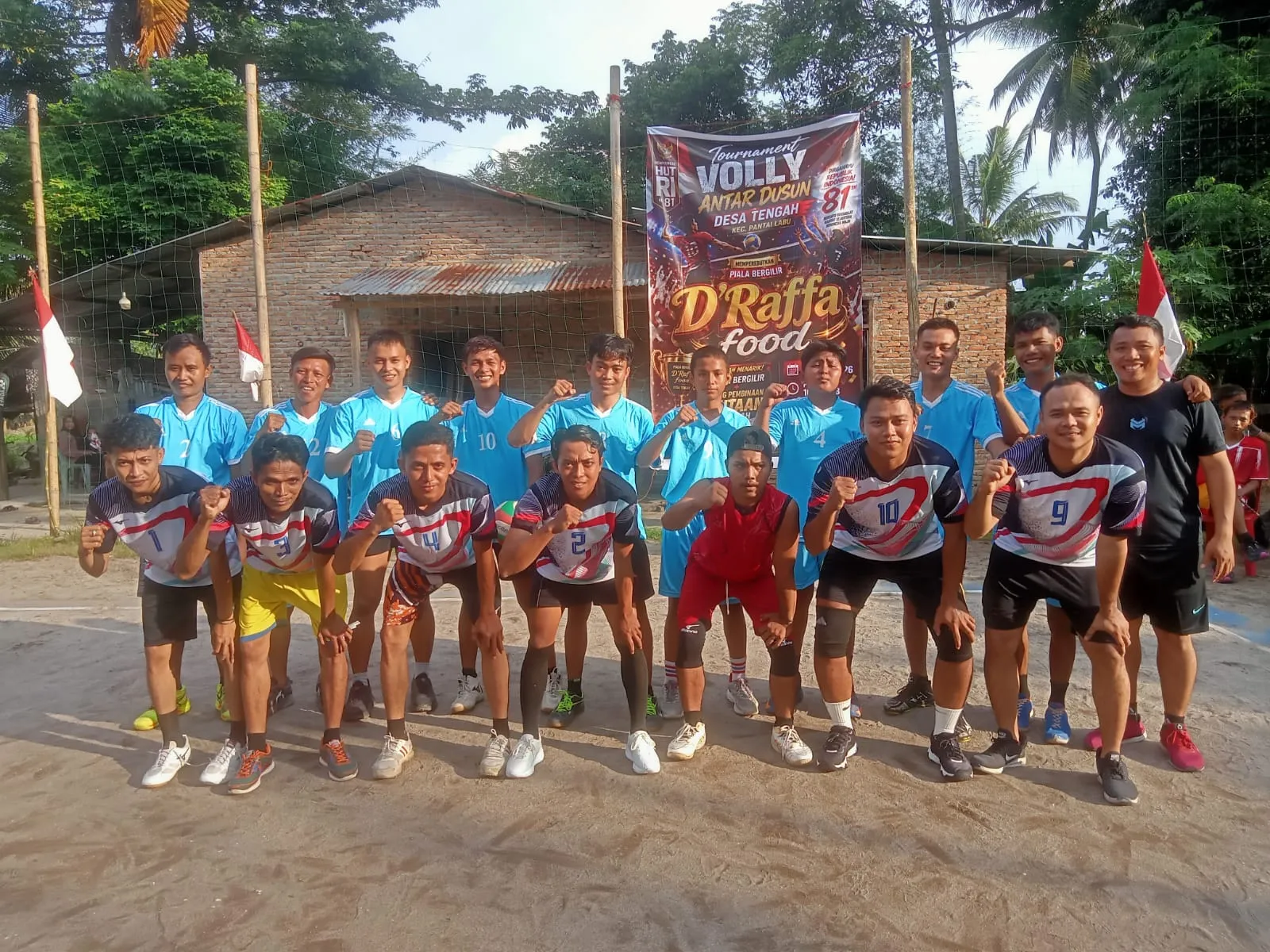 Sambut HUT RI, D'Raffa Food Gelar Turnamen Voli