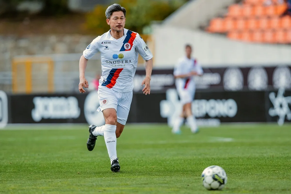 Pesepakbola Profesional Tertua Di Dunia Kazuyoshi Miura Cetak Gol Dalam Usia 59