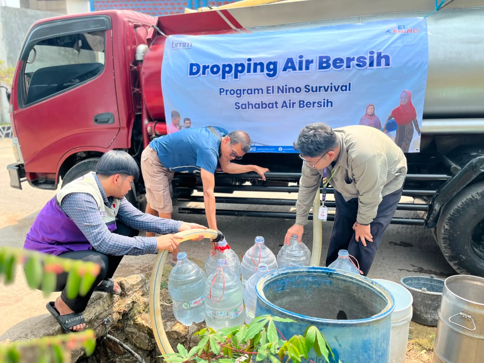 BMM Salurkan 14 Ribu Liter Air Bersih Bagi Warga Terdampak Kekeringan Di Jabar