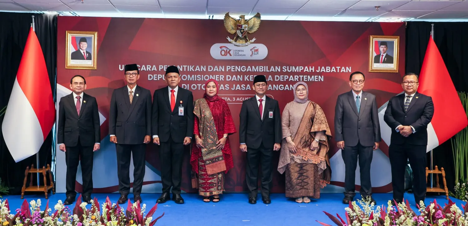 OJK Lantik Dua Pejabat Baru, Perkuat Kinerja Dan Kepemimpinan Organisasi