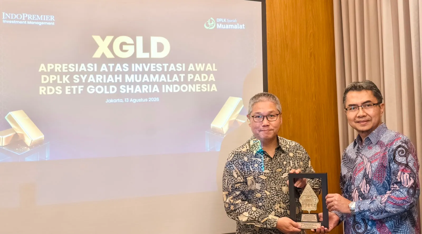 Kinerja Investasi Bagus, DPLK Syariah Muamalat Jadi Investor Pertama ETF Emas