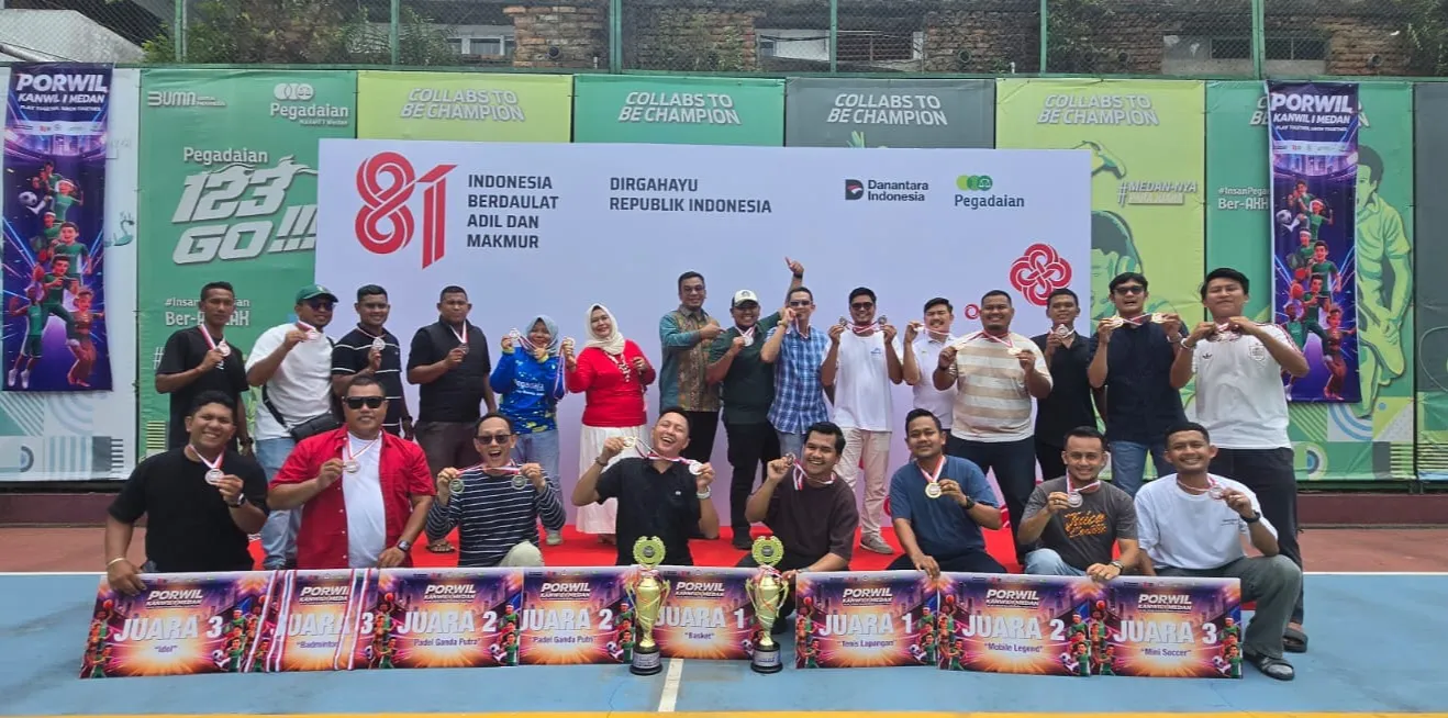 Semarak HUT ke-81 RI, Pegadaian Kanwil I Medan Gelar PORWIL 2026 dan Adu Kreativitas