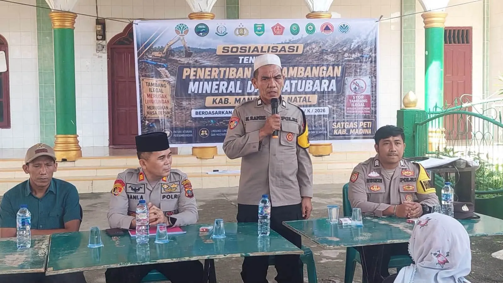 Kasat Binmas Polres Madina Ajak Warga Sayurmaincat Tidak Ikut Aktivitas PETI