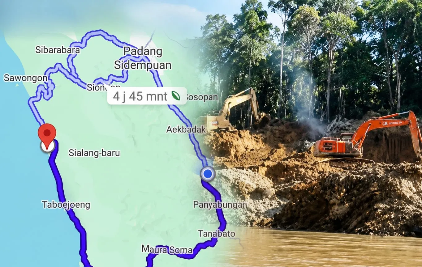Diduga Libatkan ZNT, Ekskavator Rusak Hutan Perbatasan Madina-Tapsel, Warga Desak APH Segera Turun Tangan