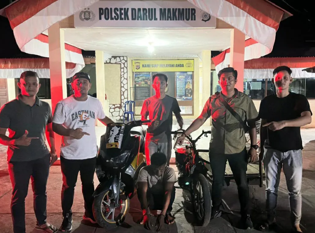 Polres Abdya Ringkus Terduga Penggelap Yamaha NMAX di Nagan Raya
