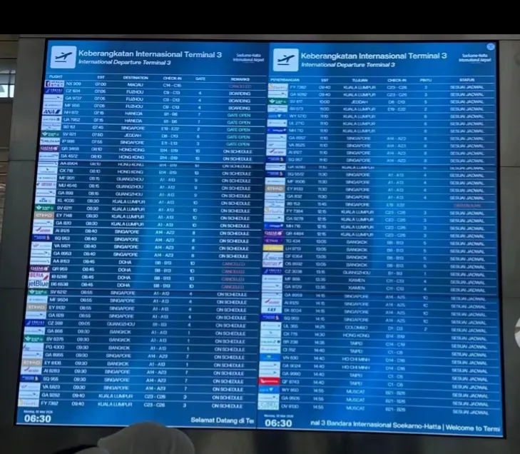 Bandara Soetta Geser KLIA Jadi Tersibuk Kedua di Asia Tenggara