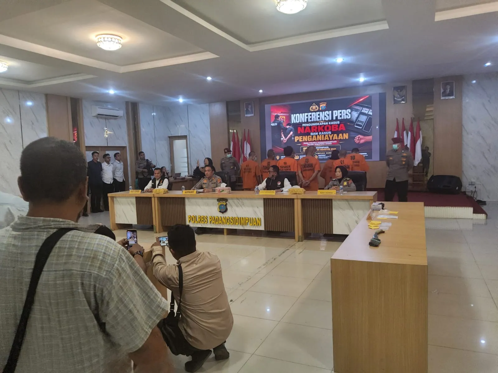 Dua Pekan Terakhir, Polres Padangsidimpuan Ungkap Enam Kasus Narkoba dan Satu Penganiayaan