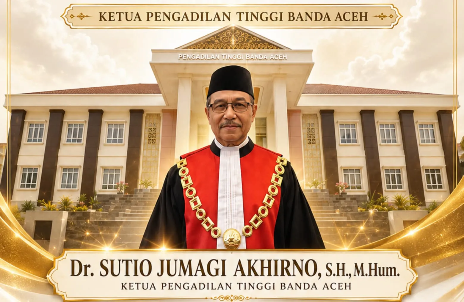Dr Sutio Kepala Pengadilan Tinggi Banda Aceh, Nursyam ke Banjarmasin