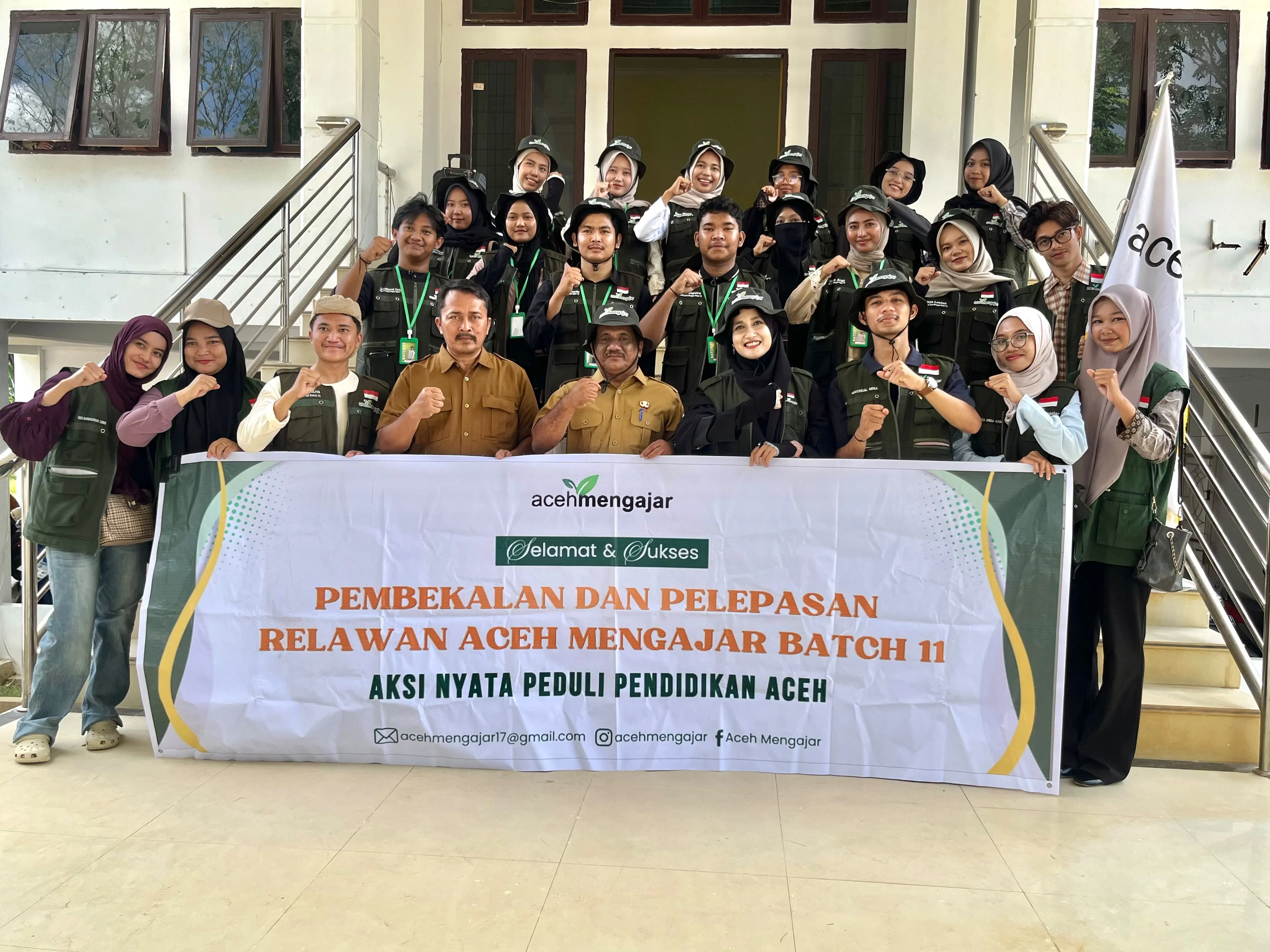 14 Relawan Aceh Mengajar Mengabdi di Pedalaman Aceh Tamiang