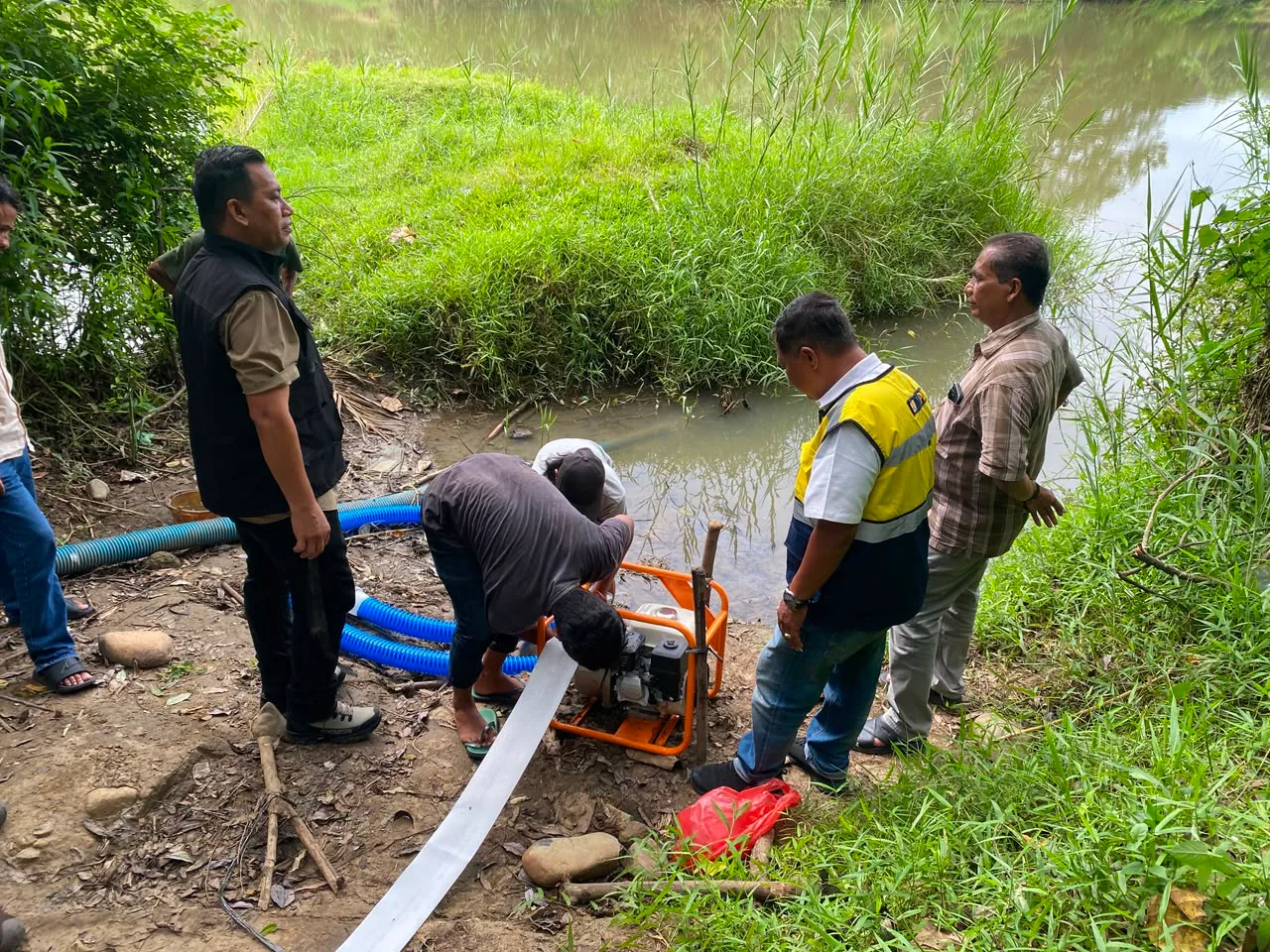 Harapan Petani Kuta Cot Glie Kembali Tumbuh, Pompanisasi Jaga Sawah Dari Ancaman Kekeringan