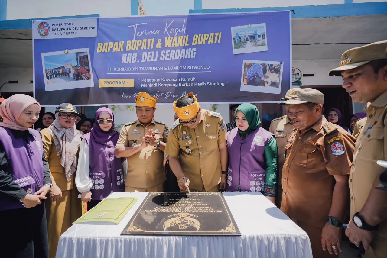 Kampung Berkah Kasih Stunting Ubah Kawasan Kumuh Desa Percut