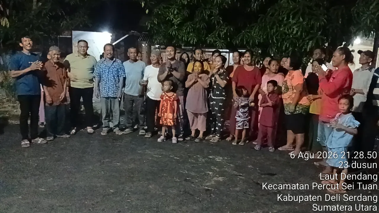 Jalan Pasar III Simpang Jagung Diaspal, Warga Sampali Terima Kasih Ke Bupati Dan Anggota DPRD Deliserdang Dahnil Ginting