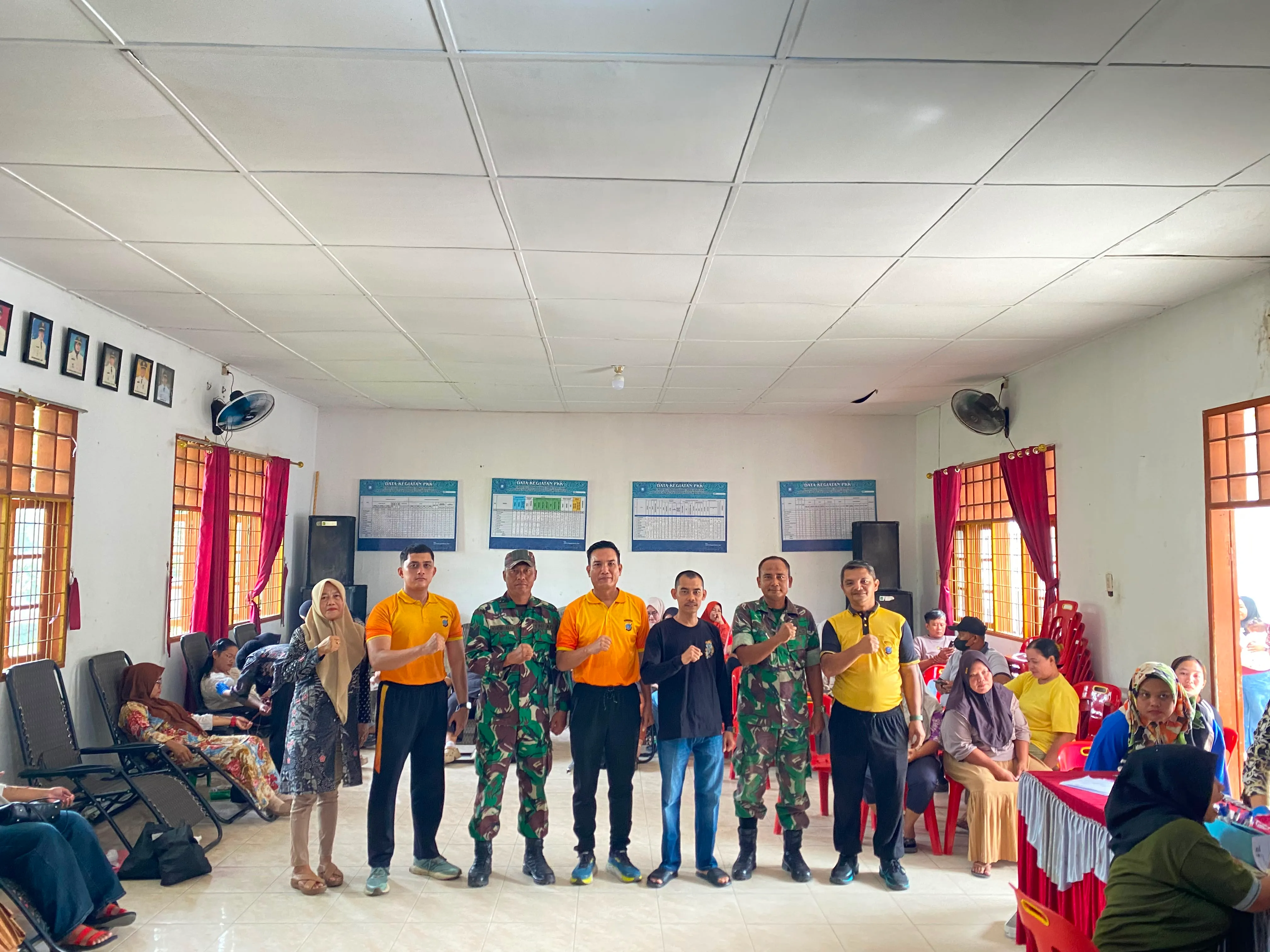Sambut HUT ke-81 RI, PMI Langkat, Forkopimcam dan SPN Hinai Himpun 70 Kantong Darah