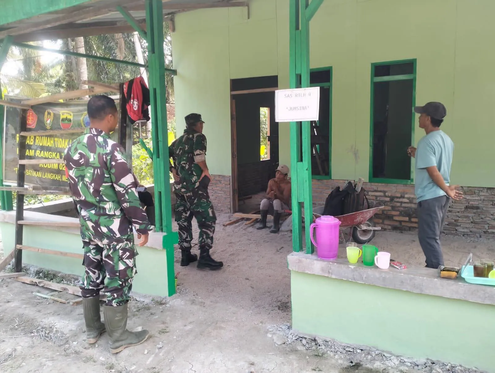 TMMD ke-129 Kodim 0208/Asahan Bawa Berkah Bagi Ibu Jumsina dan Paijem: Dari Rumah Tak Layak Jadi Hunian Nyaman