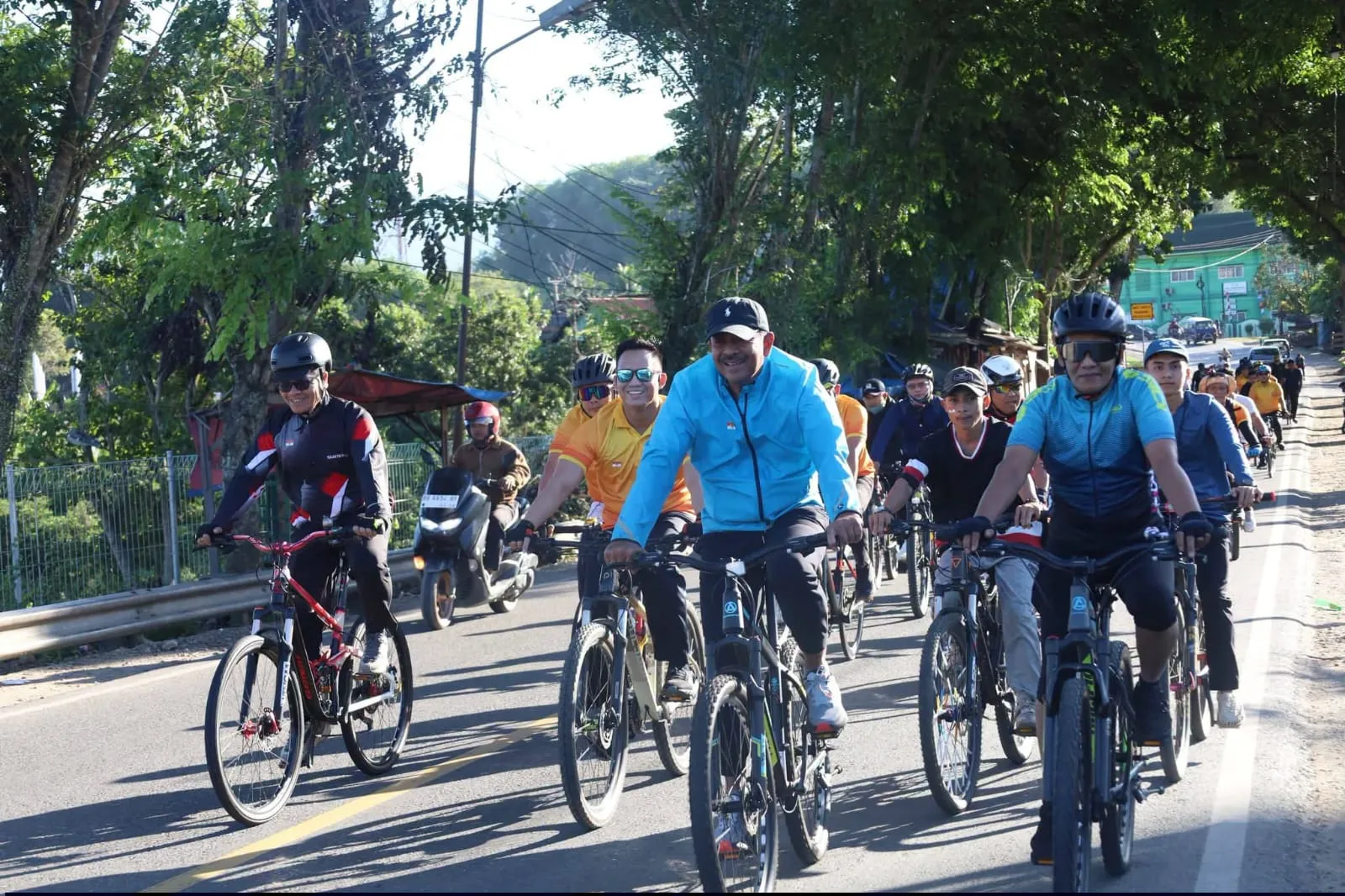 Merayakan HUT ke-81 RI, Ratusan Peserta Meriahkan Fun Bike Pemkab Madina