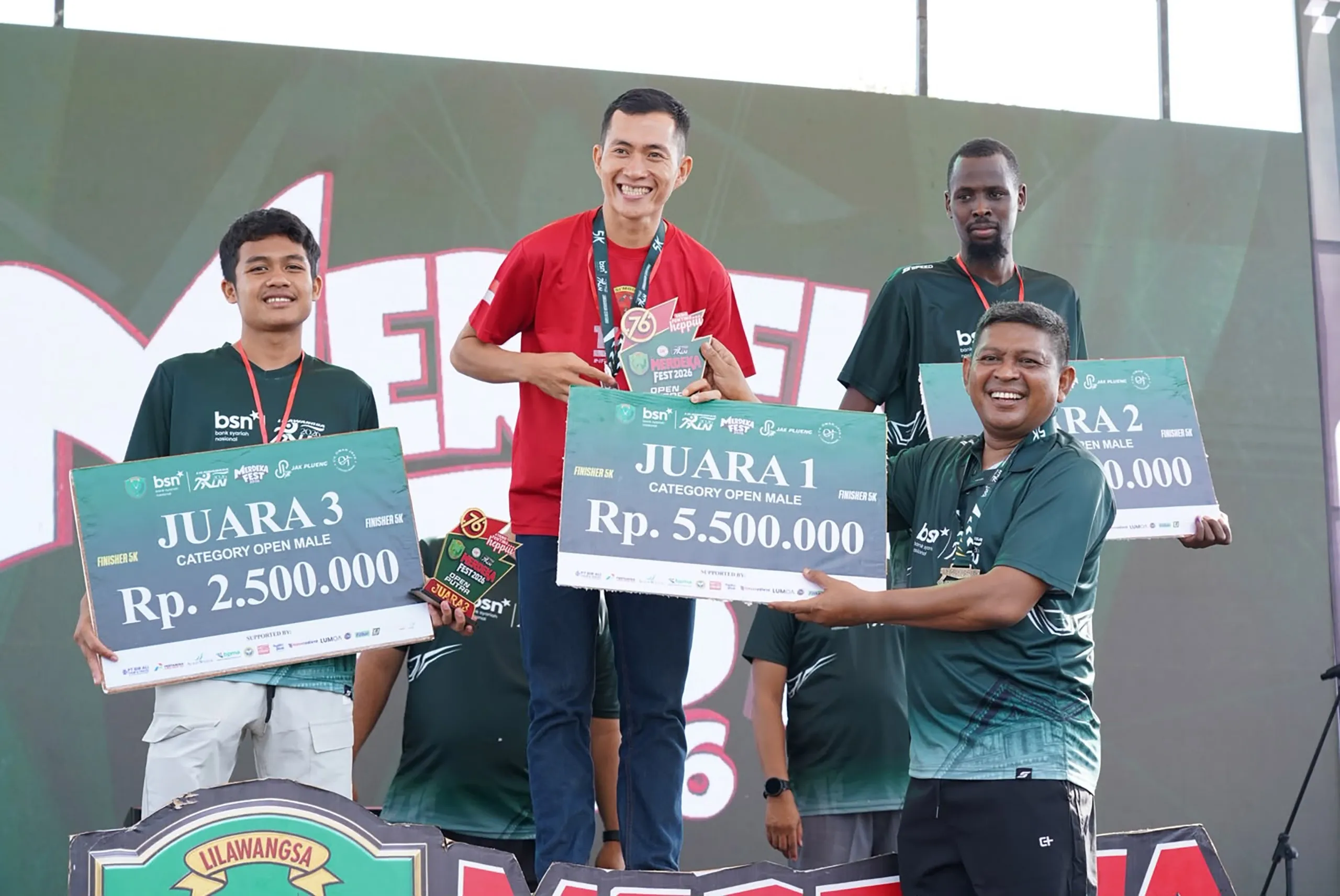 Lilawangsa Run Sukses Sedot 1.700 Peserta, Pelari Kenya dan Nias Dominasi Podium
