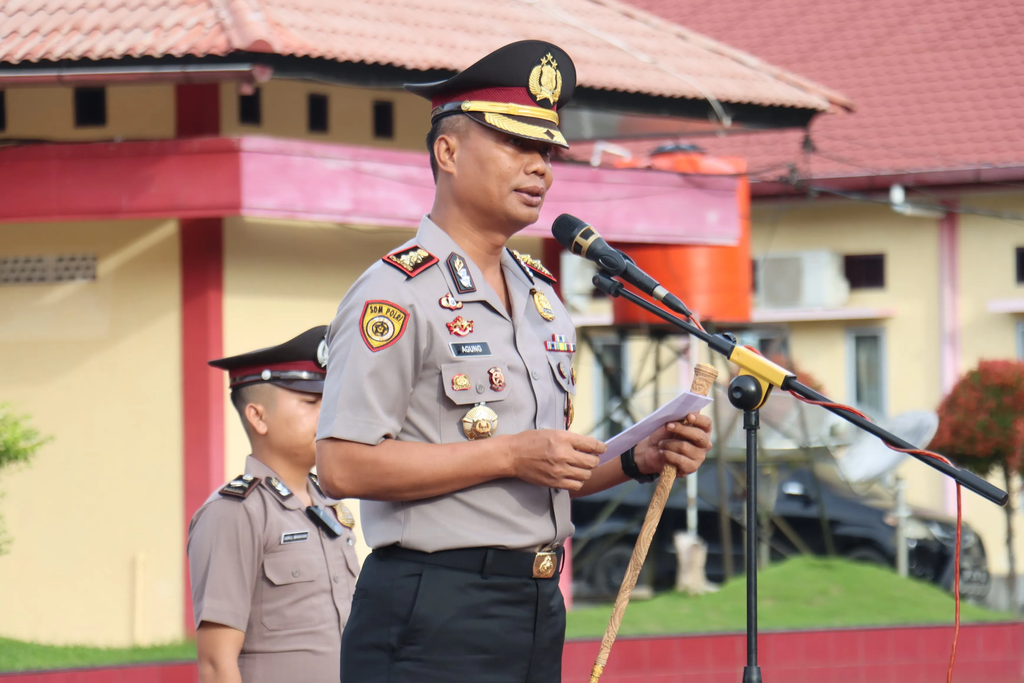 Kapolres Nias Pimpin Pelantikan, Sertijab Kasat dan Kapolsek
