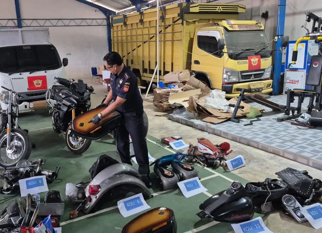 Bea Cukai Langsa Gagalkan Penyelundupan Moge dan Sparepart Ilegal