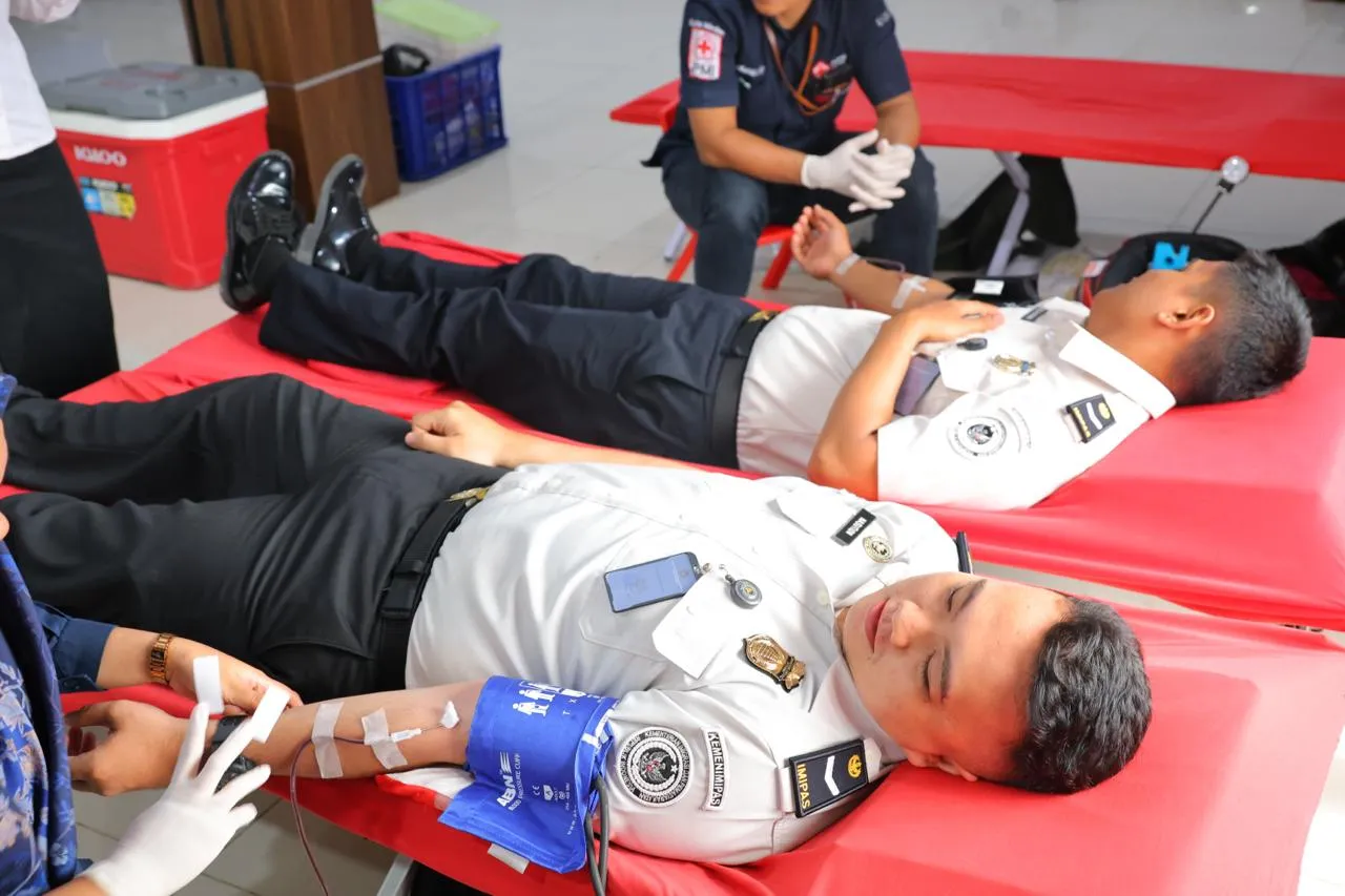 Rayakan HUT Ke-81 RI, Kanwil Imigrasi Sumut Gelar Donor Darah dan Cek Kesehatan Gratis