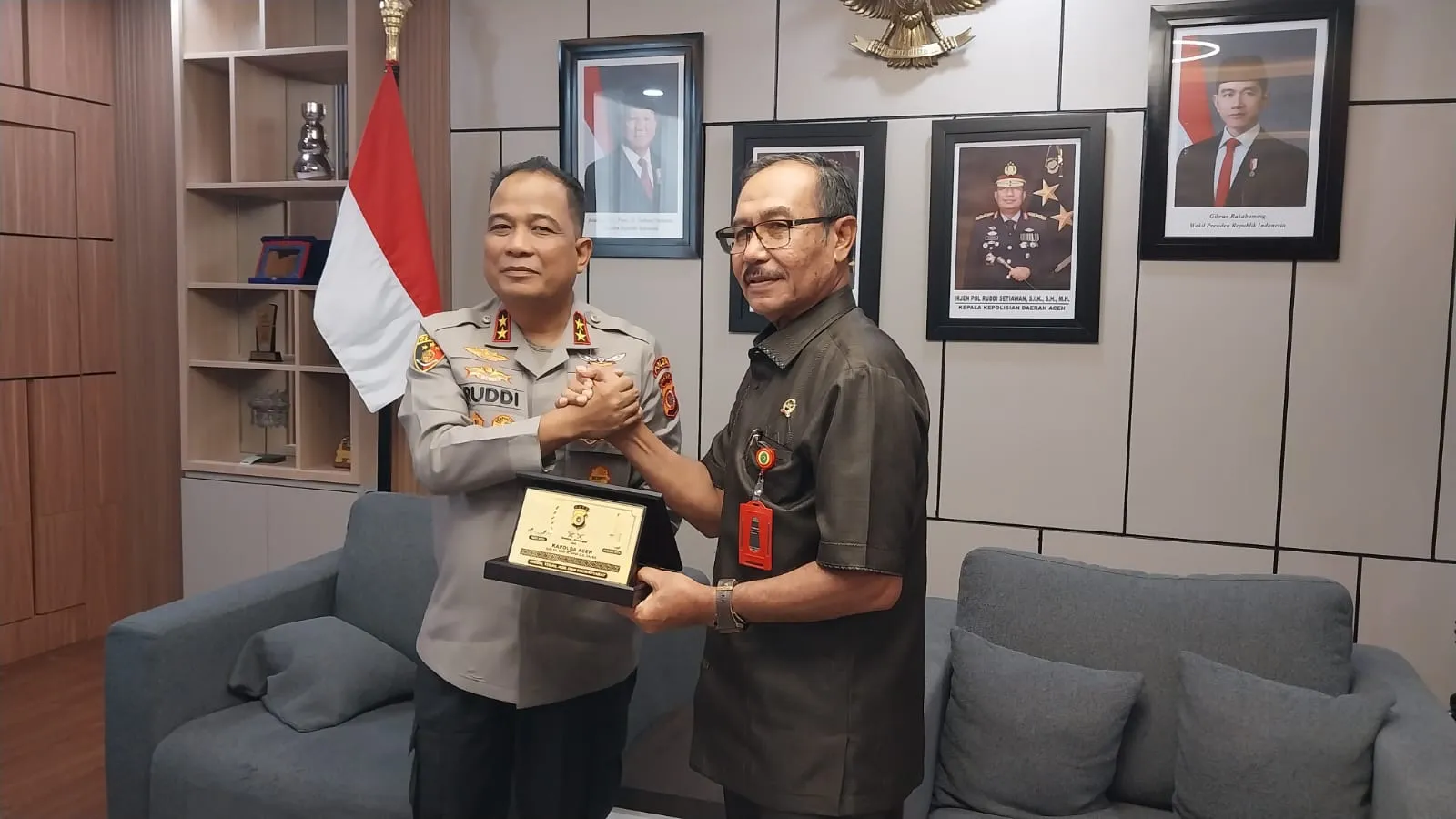 KPT Temui Kapolda Aceh; Saling Tukar Pikiran Penegakan Hukum Narkoba Dan Penerapan e-Berpadu