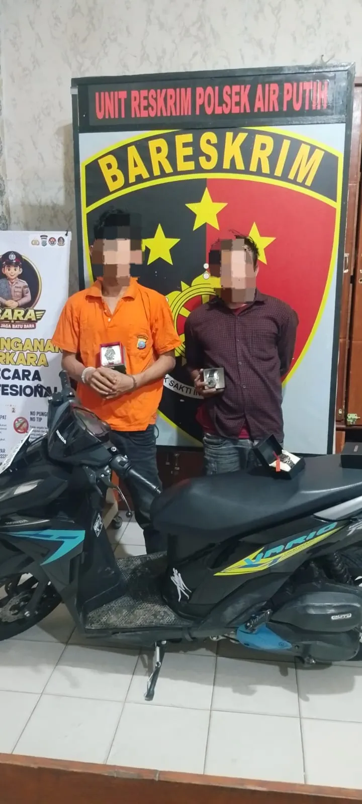 Pencurian Toko Jam Tangan Terungkap, Dua Terduga Pelaku Diamankan