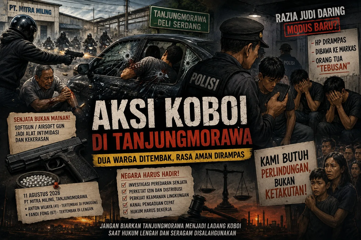 Aksi Koboi di Tanjungmorawa