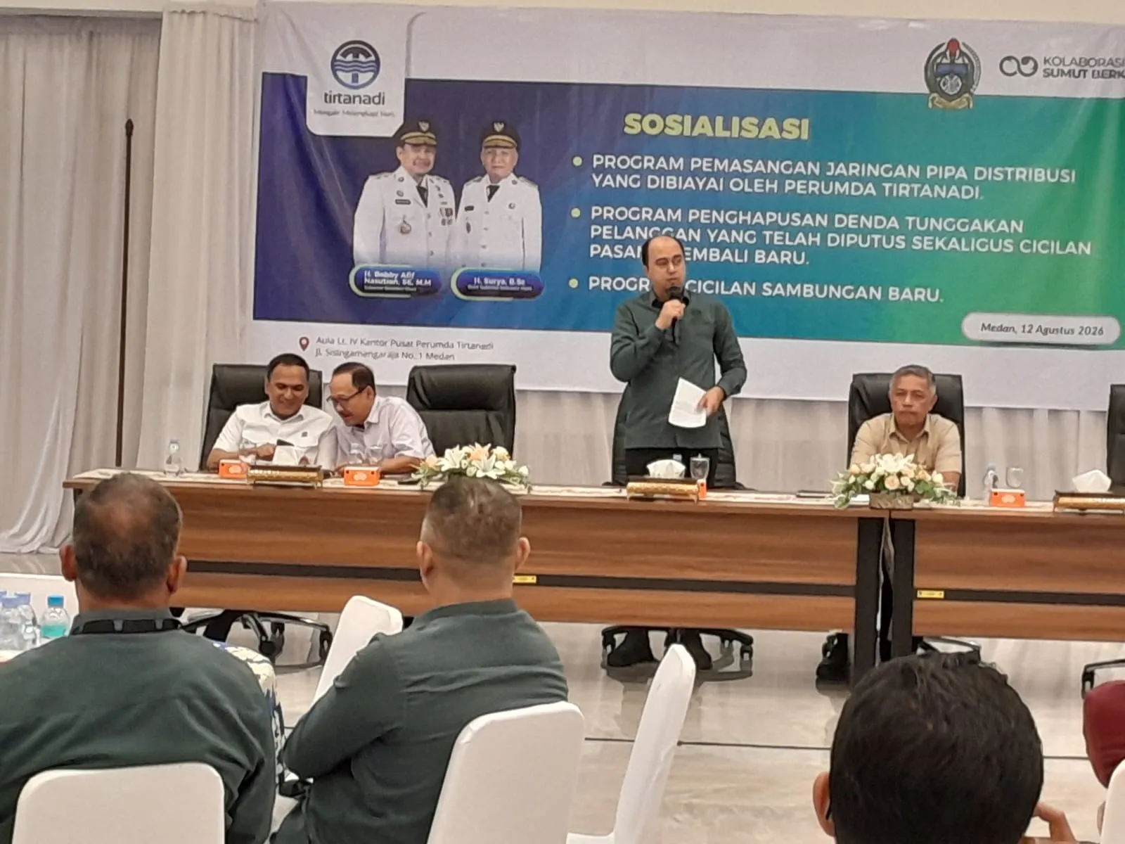 Dukung Program Gubernur Sumut, Perumda Tirtanadi Gratiskan Biaya Pemasangan Pipa Distribusi Air Bersih ke Masyarakat