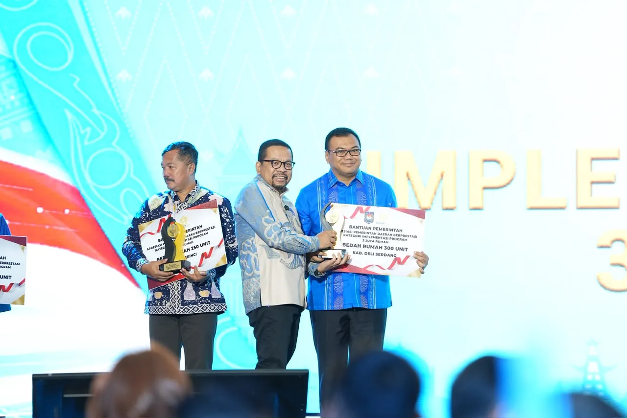 Deliserdang Raih Terbaik I Implementasi Program Tiga Juta Rumah dari Kemendagri