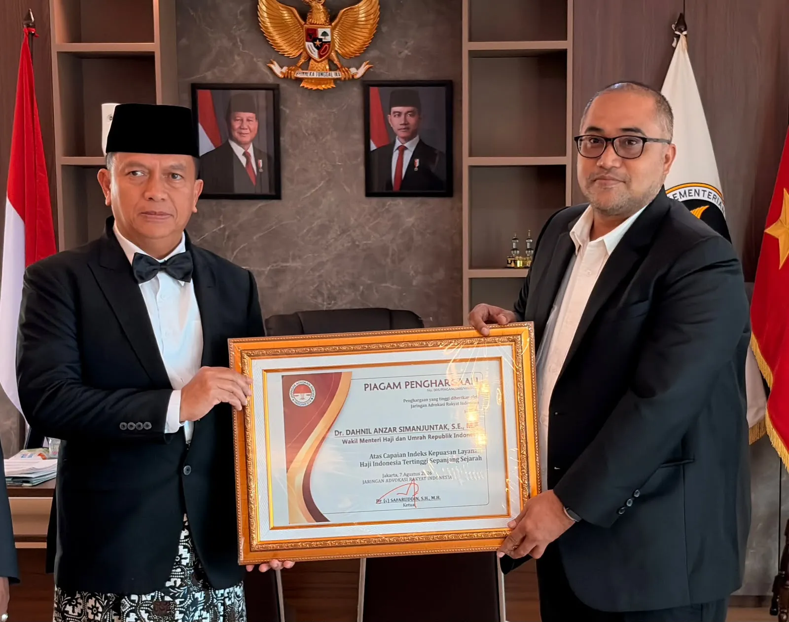 JARI Beri Penghargaan atas Prestasi Kemenhaj
