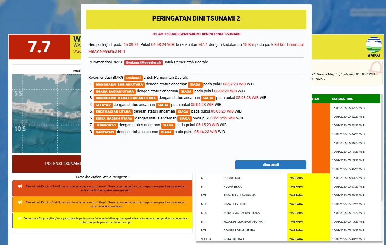 Gempa M 7,7 Flores Terasa hingga Bulukumba, Warga Pesisir Sempat Kaget