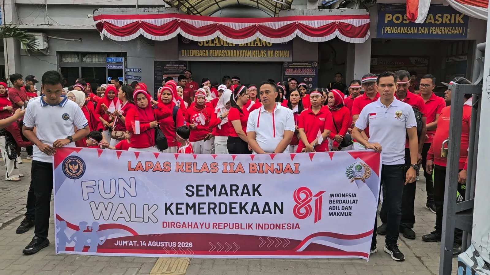 Semarak Funwalk Lapas Kelas IIA Binjai