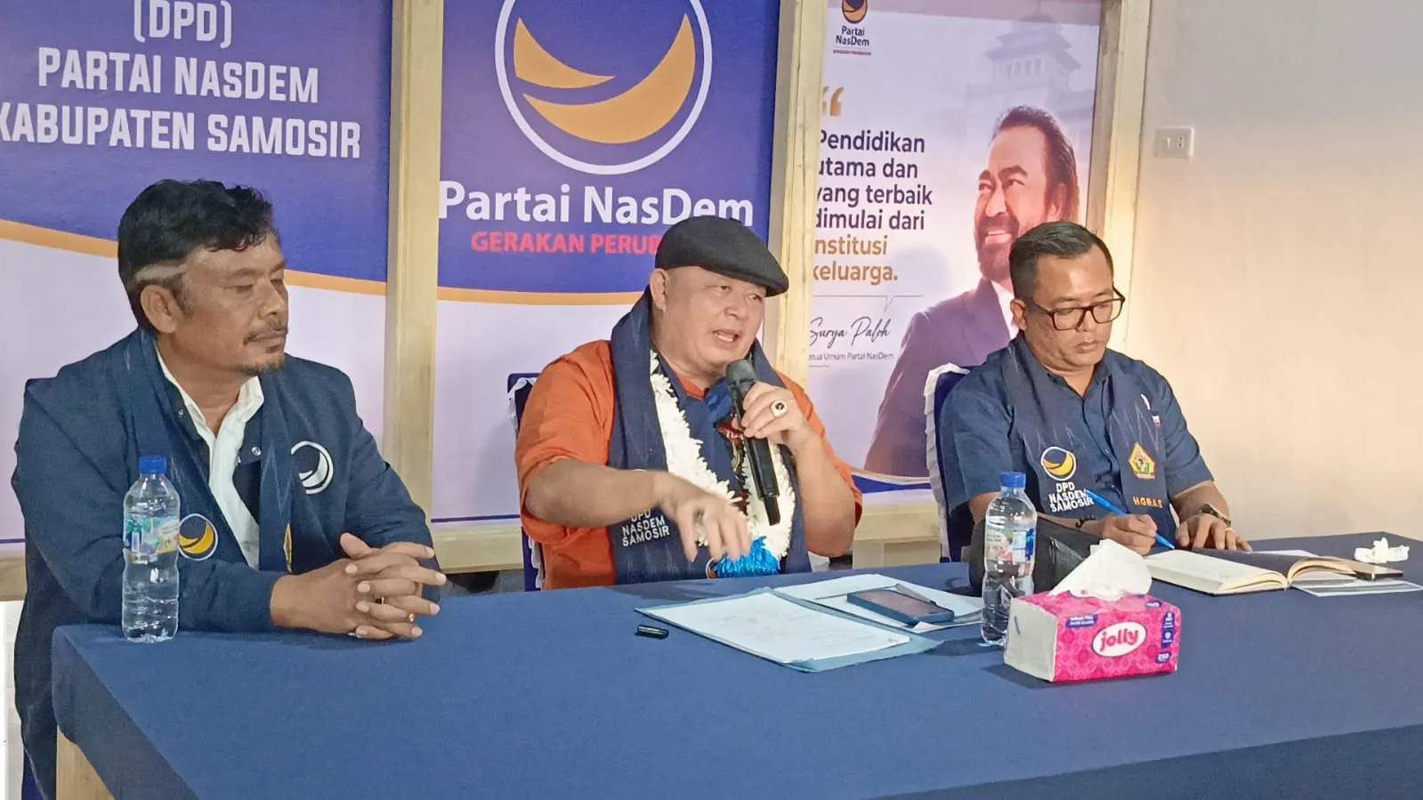 Berkunjung Ke Samosir, Sekjen NasDem Tegaskan Tekad “Naik Kelas”, Target 2029 Pimpin DPRD