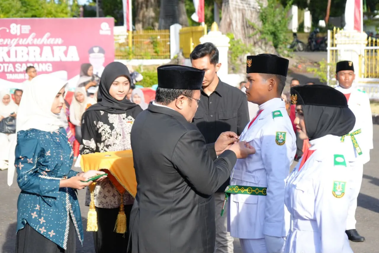 Wali Kota Sabang Kukuhkan 23 Paskibraka 2026, Siap Emban Tugas Kibarkan Sang Merah Putih