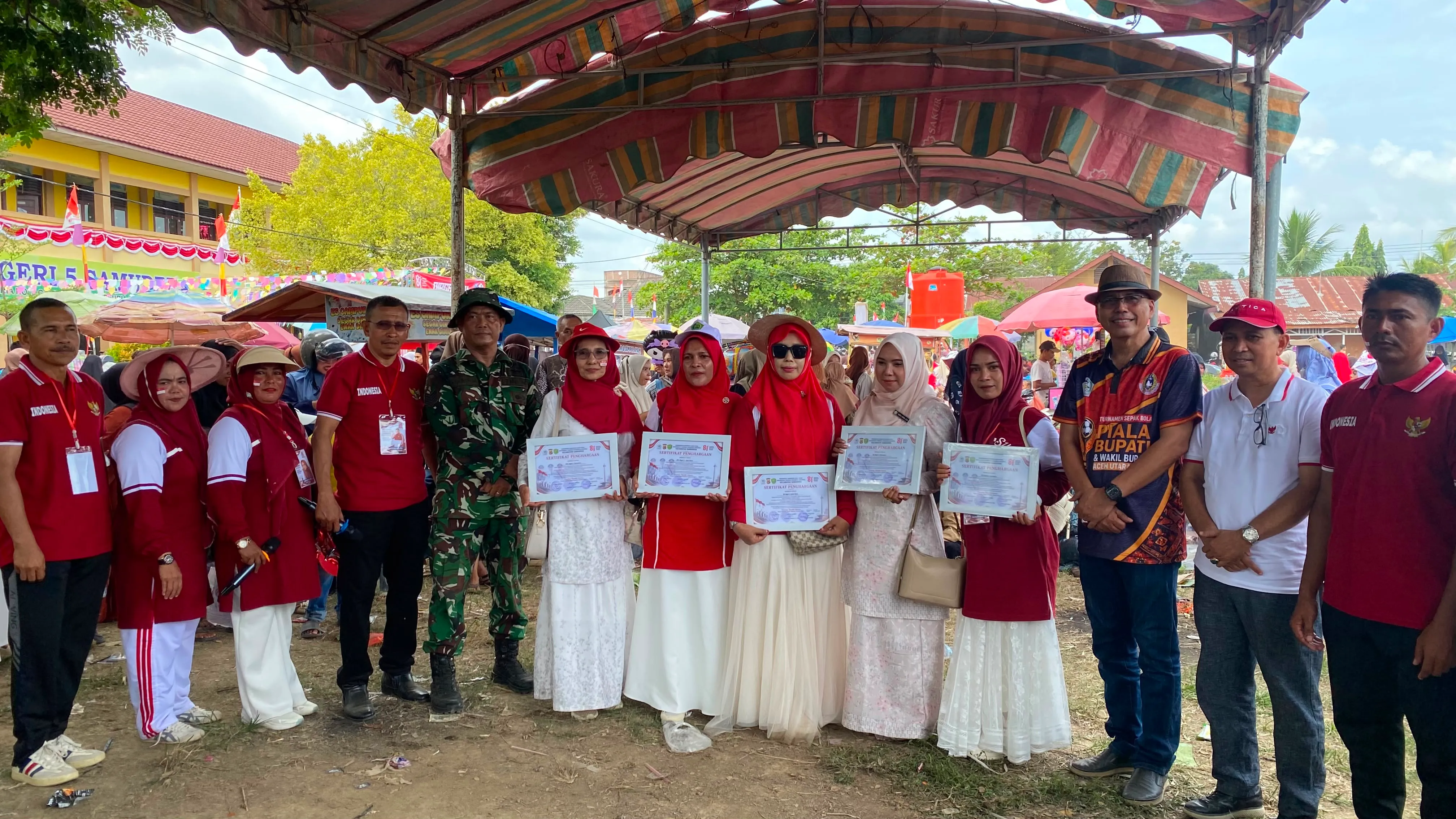Karnaval HUT RI Kecamatan Samudera Berlangsung Meriah