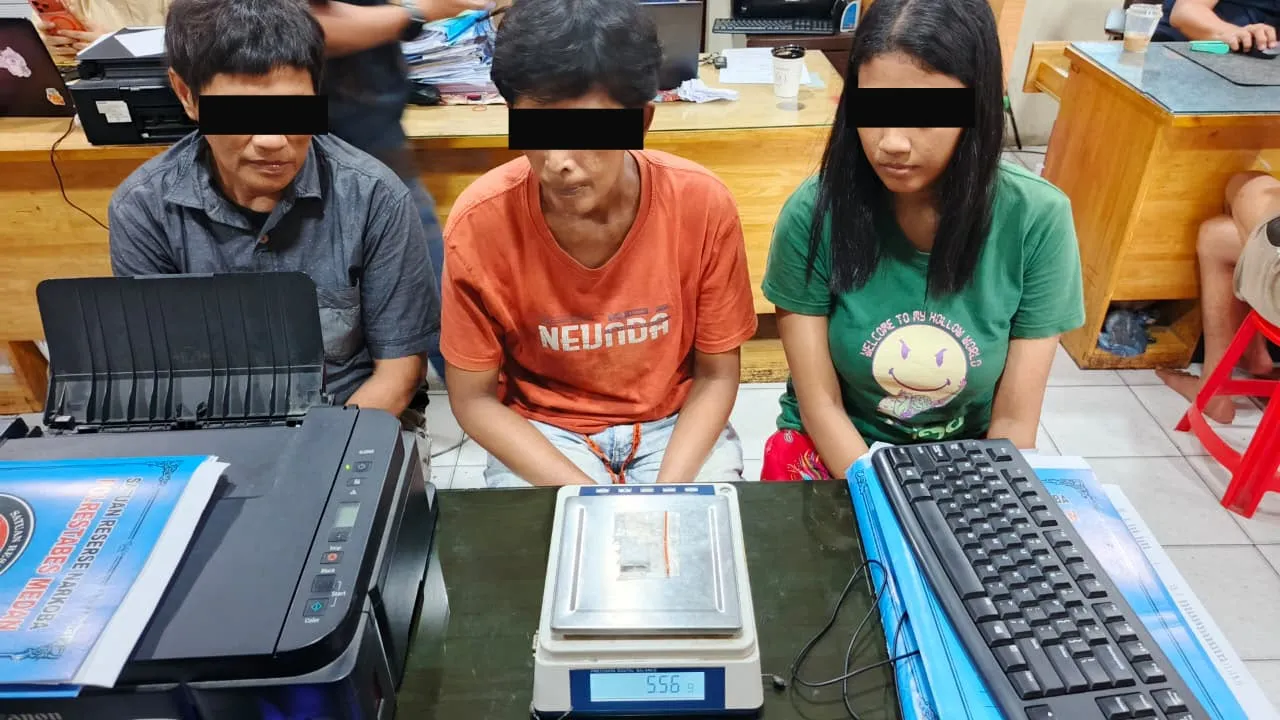 Jual Sabu di Tembung, Ibu, Anak dan Menantu Masuk Sel