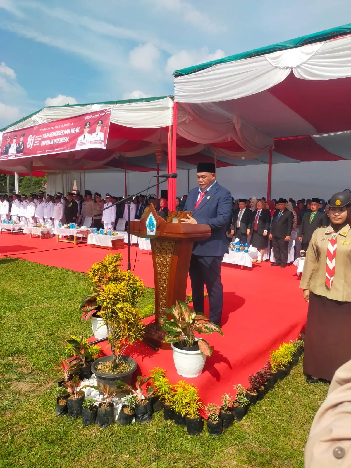 Saat Bacakan Teks Proklamasi HUT Ke-81 RI, Muhammad Dahnil Ginting Getarkan Nasionalisme