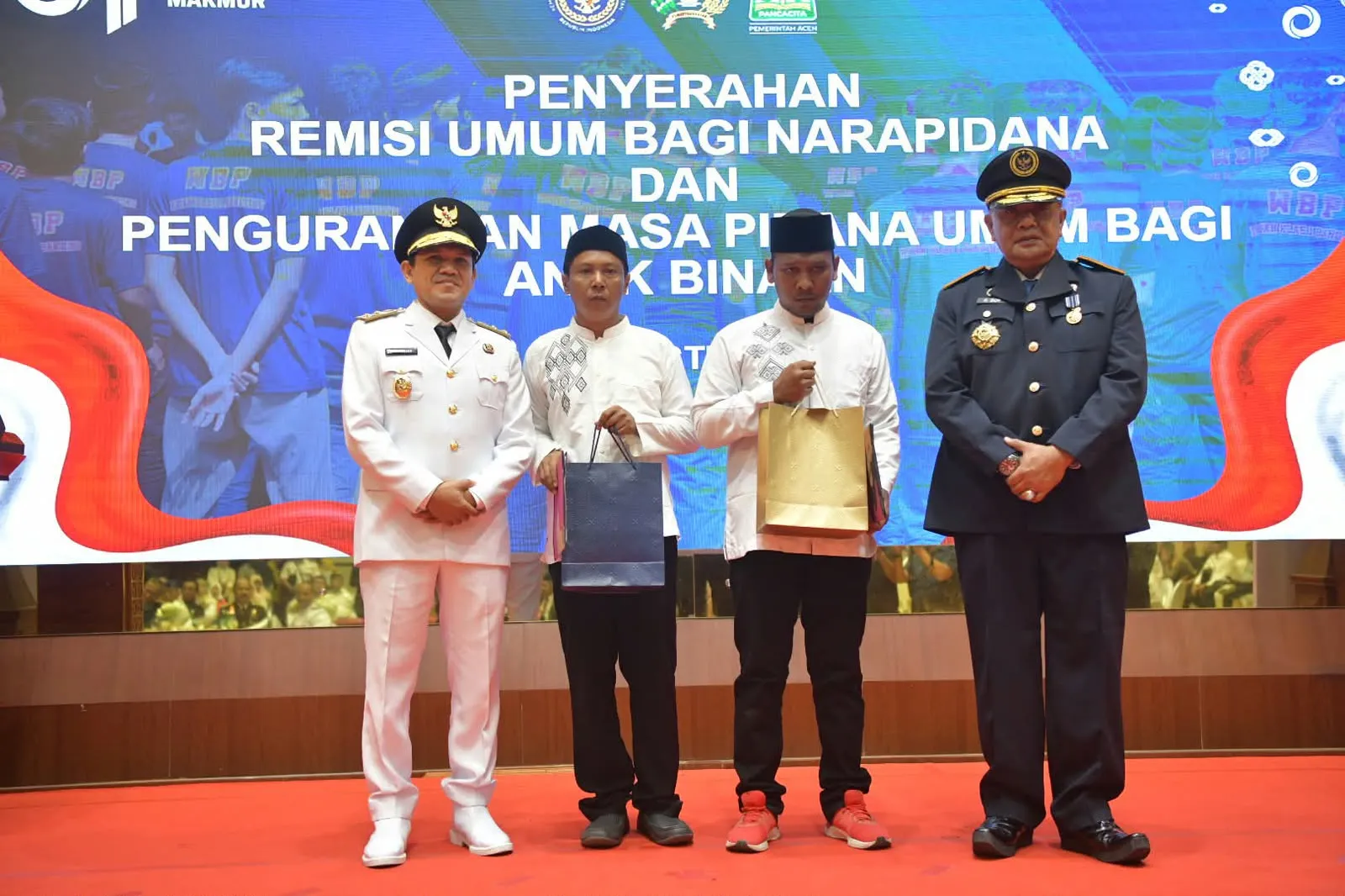 4.833 Napi dan Anak Binaan di Aceh Terima Remisi HUT ke-81 RI