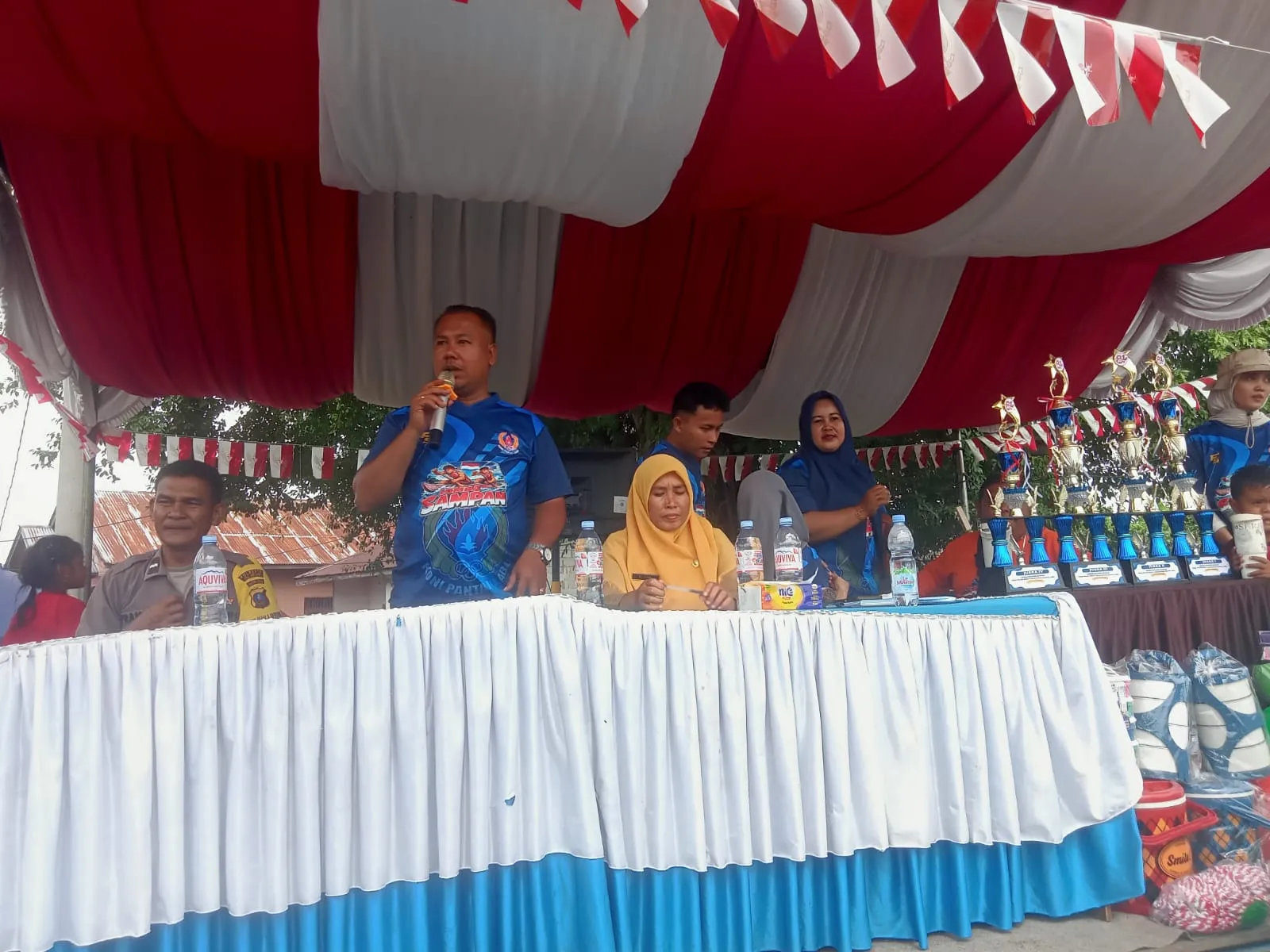 Kades Aci Lepas Lomba Tradisional Dayung Sampan HUT ke-81 RI di Paluh Sibaji