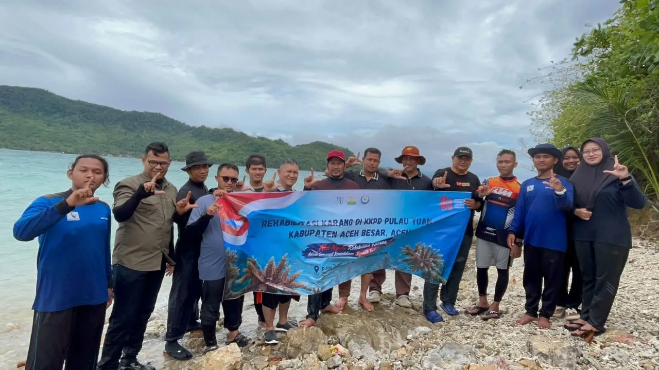 Meriahkan HUT ke-81 RI, DKP Aceh Ajak Masyarakat Jaga Ekosistem Laut Pulau Tuan