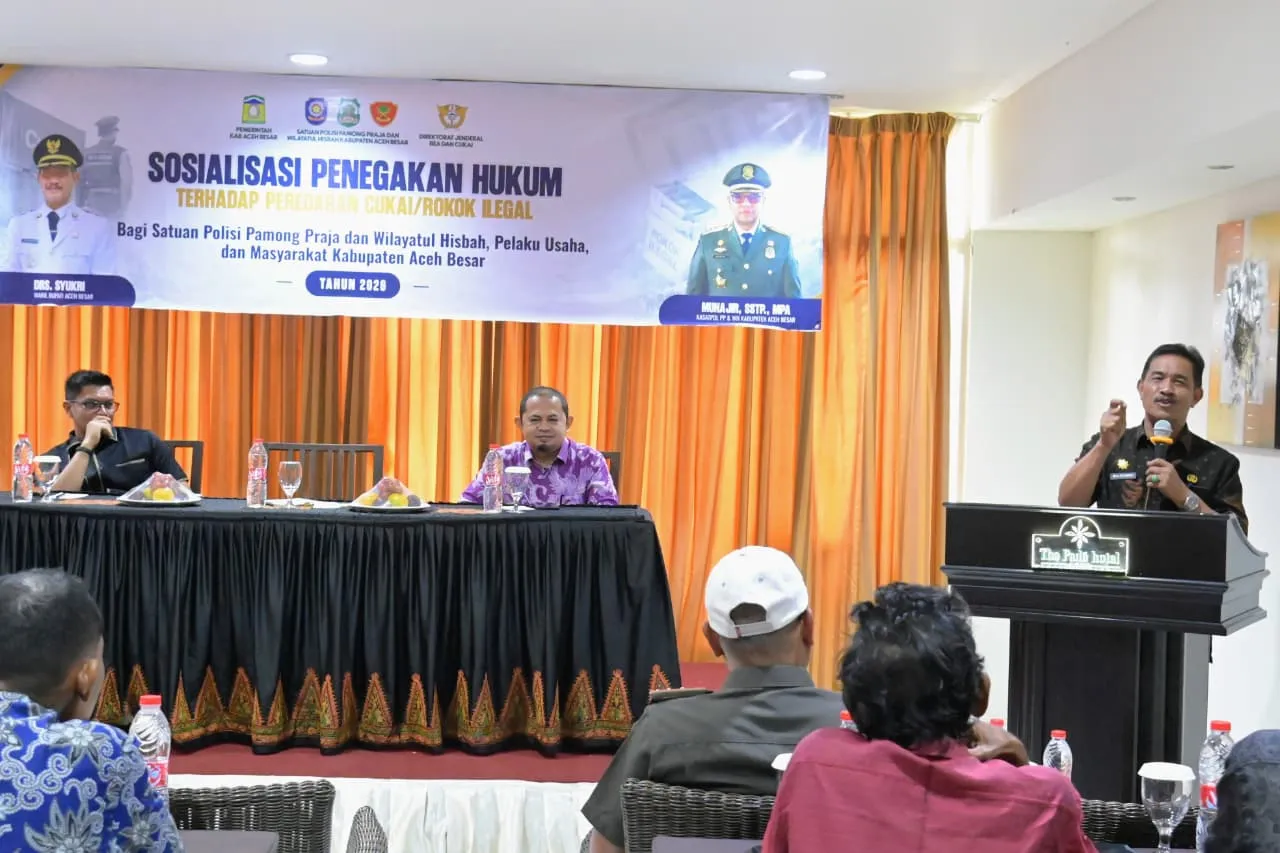 Wabup Aceh Besar Ajak Masyarakat Bersama Cegah Peredaran Rokok Ilegal