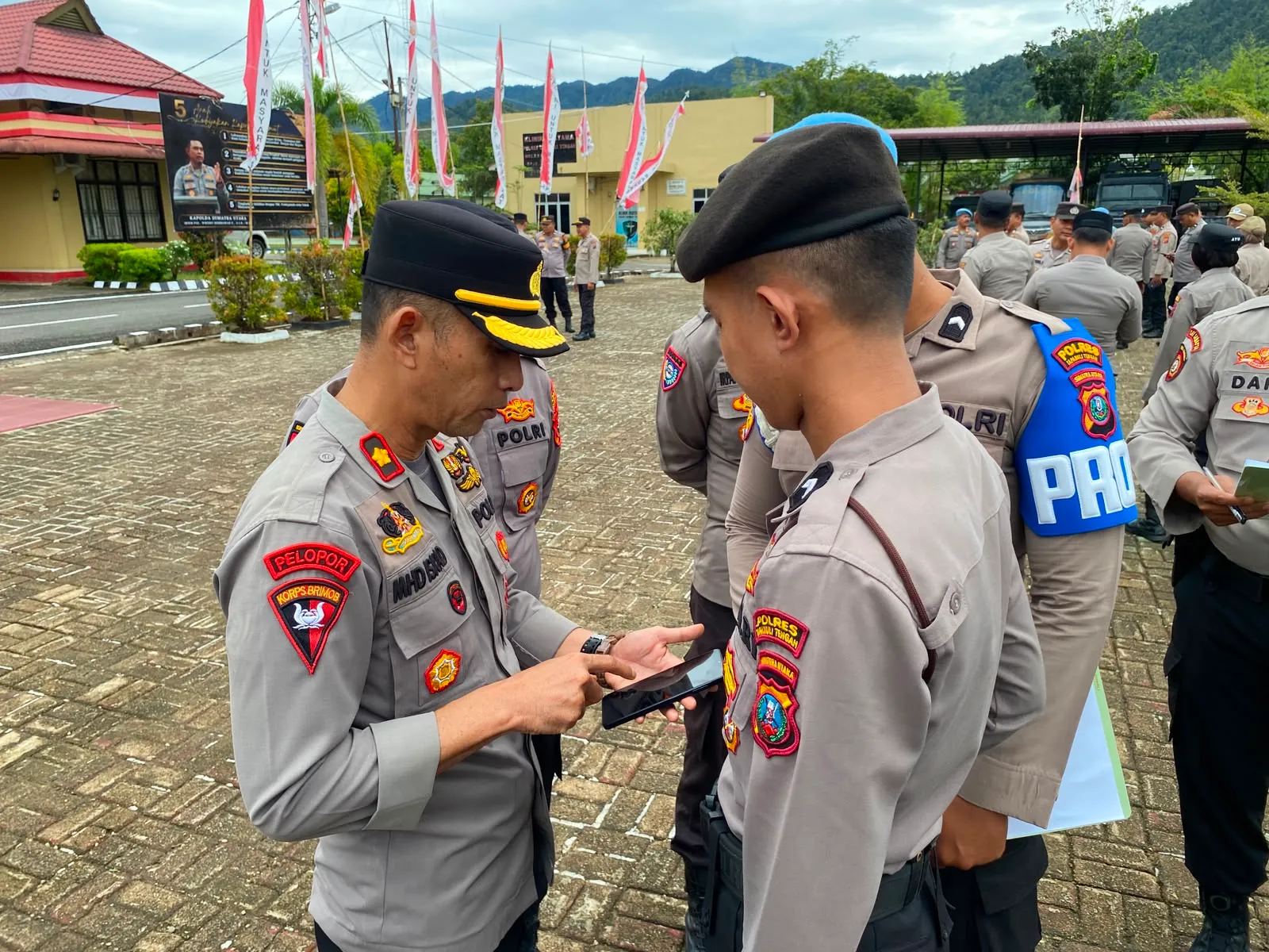 Polres Tapteng Sisir HP Personel, Pastikan Anggota Bersih dari Judi Online