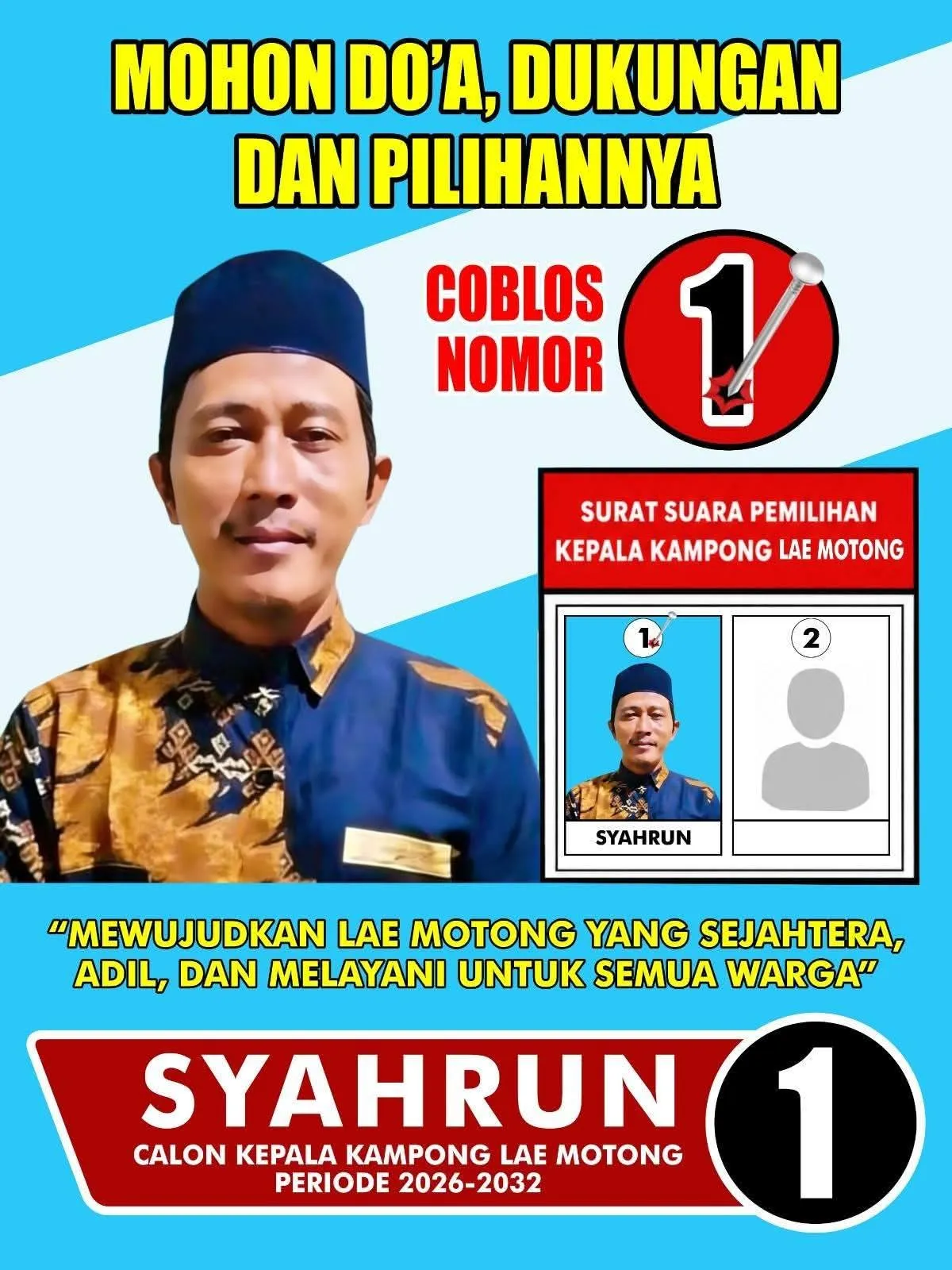 Syahrun, Bangun Kampong/Desa Demi Kemaslahatan Semua Warga