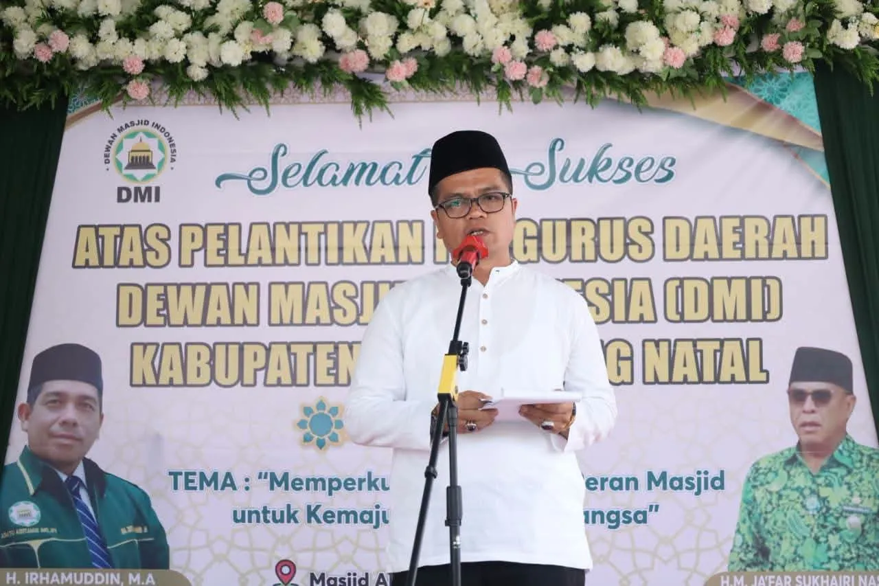 H.M.Ja'far Sukhairi Nasution Ketua, Sekda Madina Hadiri Pelantikan DMI Periode 2026-2031